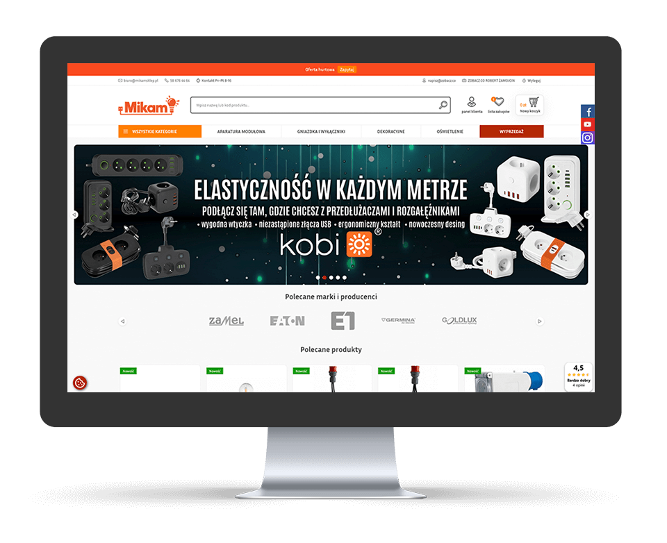 Wdrożenie Comarch e-sklep Mikamsklep.pl