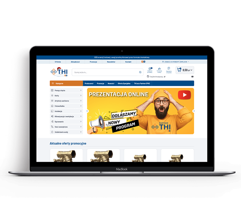Wdrożenie sklepu internetowego Comarch e-sklep THI.eco